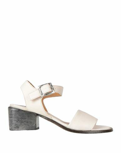 Moma Woman Sandals Off white Soft Leather Cover