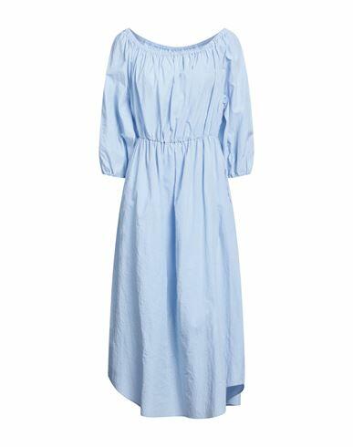 Antonelli Woman Midi dress Sky blue Cotton Cover