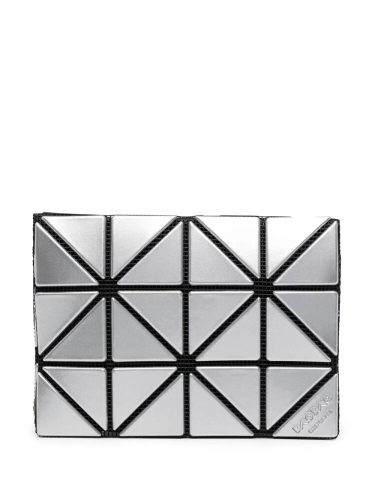 Bao Bao Issey Miyake high-shine geometric-design wallet - Silver Cover