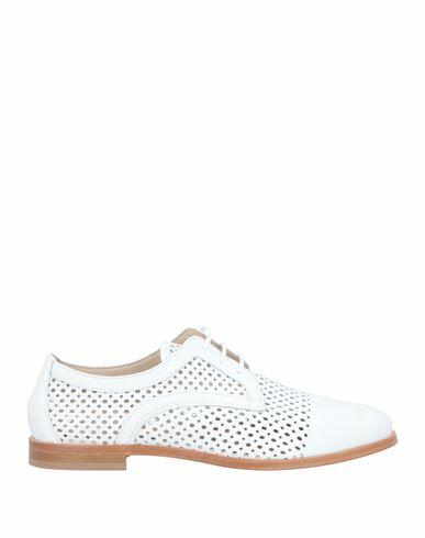 Anaki Woman Lace-up shoes White Soft Leather Cover