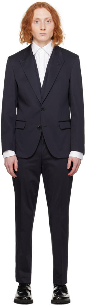 Hugo Navy Slim-Fit Suit Cover