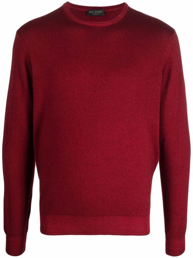 Dell'oglio crew-neck rib-trimmed jumper - Red Cover