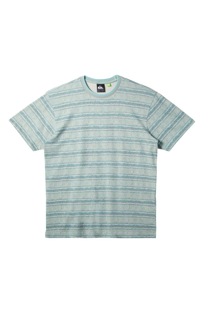 Quiksilver Pacific Stripe Organic Cotton T-Shirt in Pacific Tribe Capri Cover