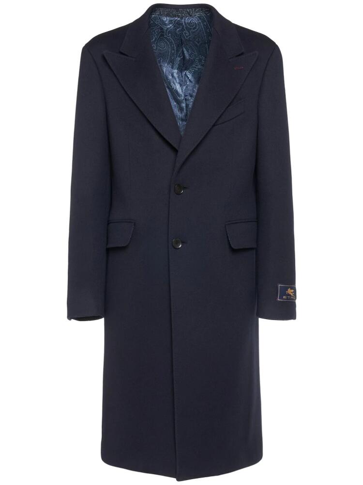 ETRO Roma Cashmere Peak Lapel Coat Cover