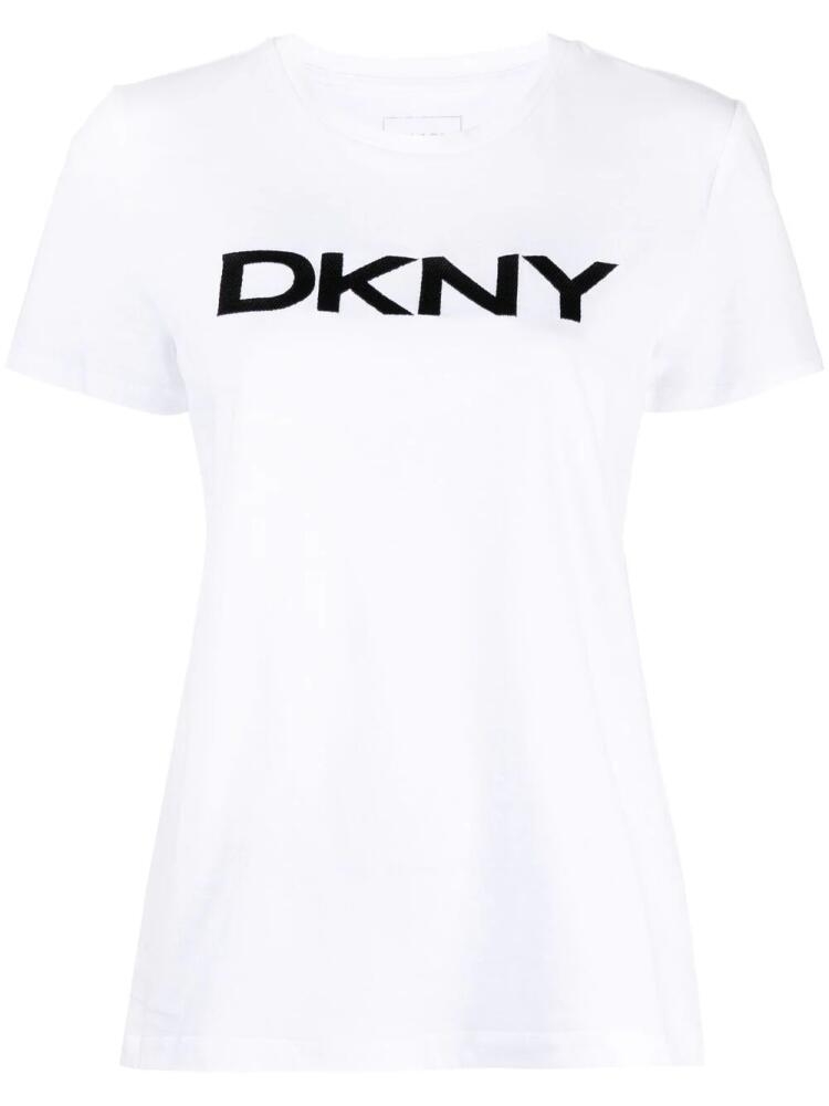 DKNY logo-print cotton T-shirt - White Cover