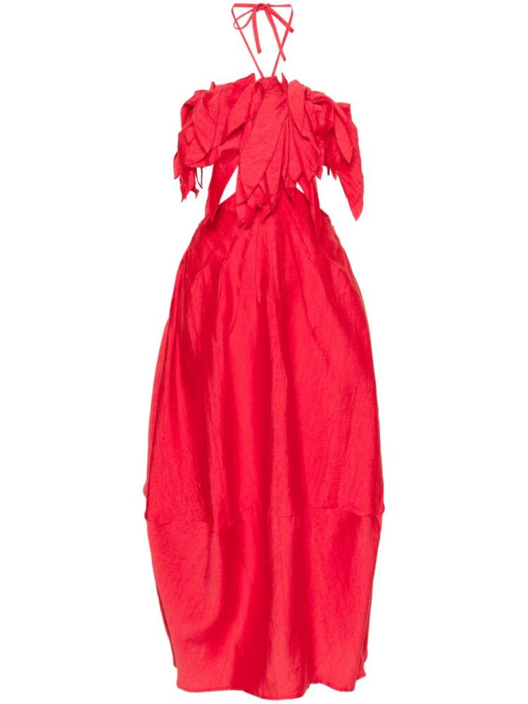 Cult Gaia Lue ruffled midi dress - Red Cover