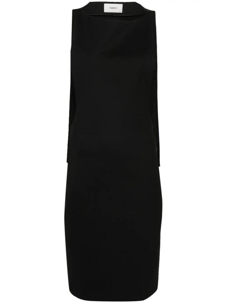 Coperni cape midi dress - Black Cover