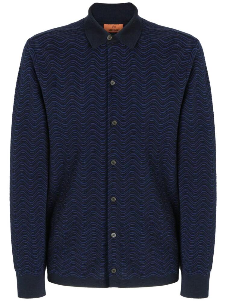 Missoni wave-pattern shirt - Blue Cover