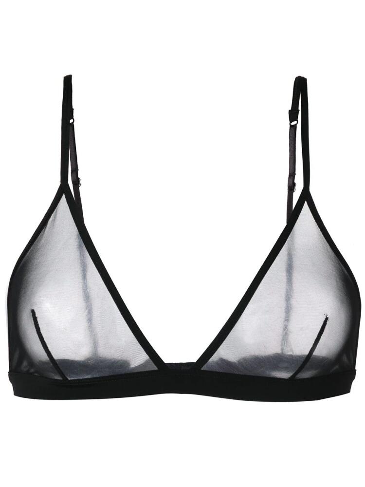 Maison Close Pure Tentation triangle bra - Black Cover