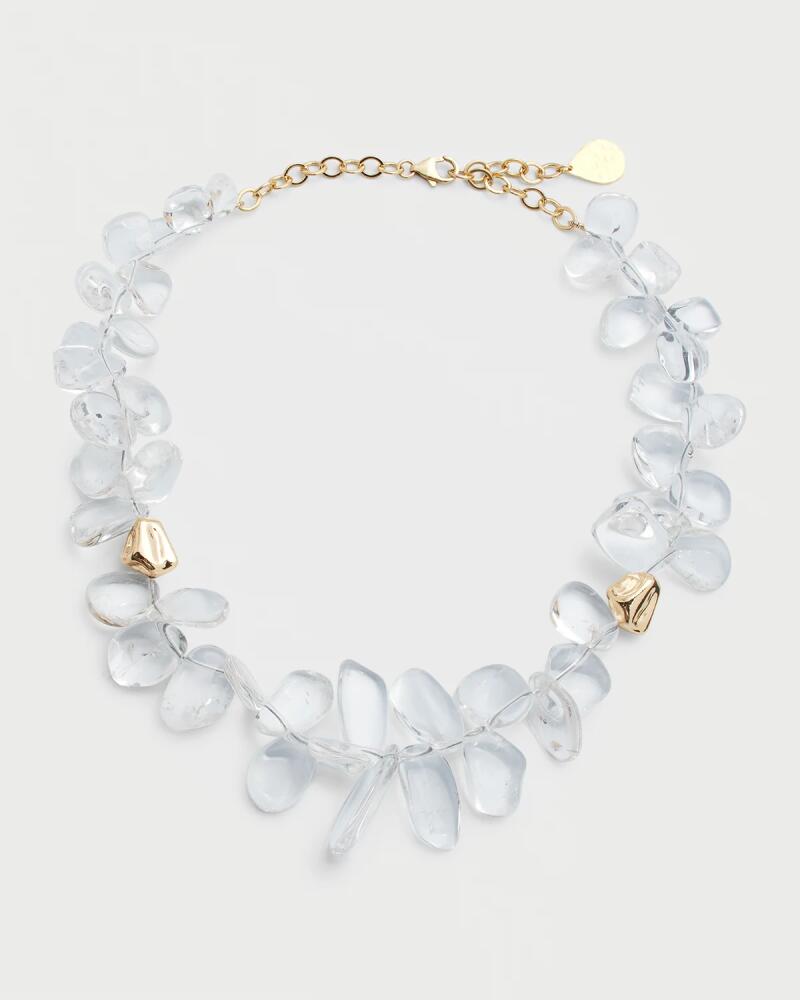 Devon Leigh Quartz and Polished Gold Necklace Cover