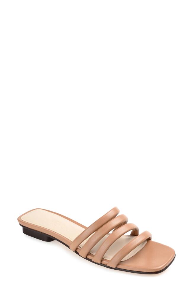 Journee Signature Cenci Strappy Slide Sandal in Mocha Cover