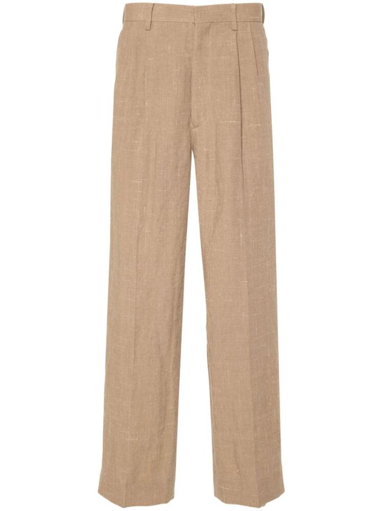 Auralee pleat-detail trousers - Brown Cover