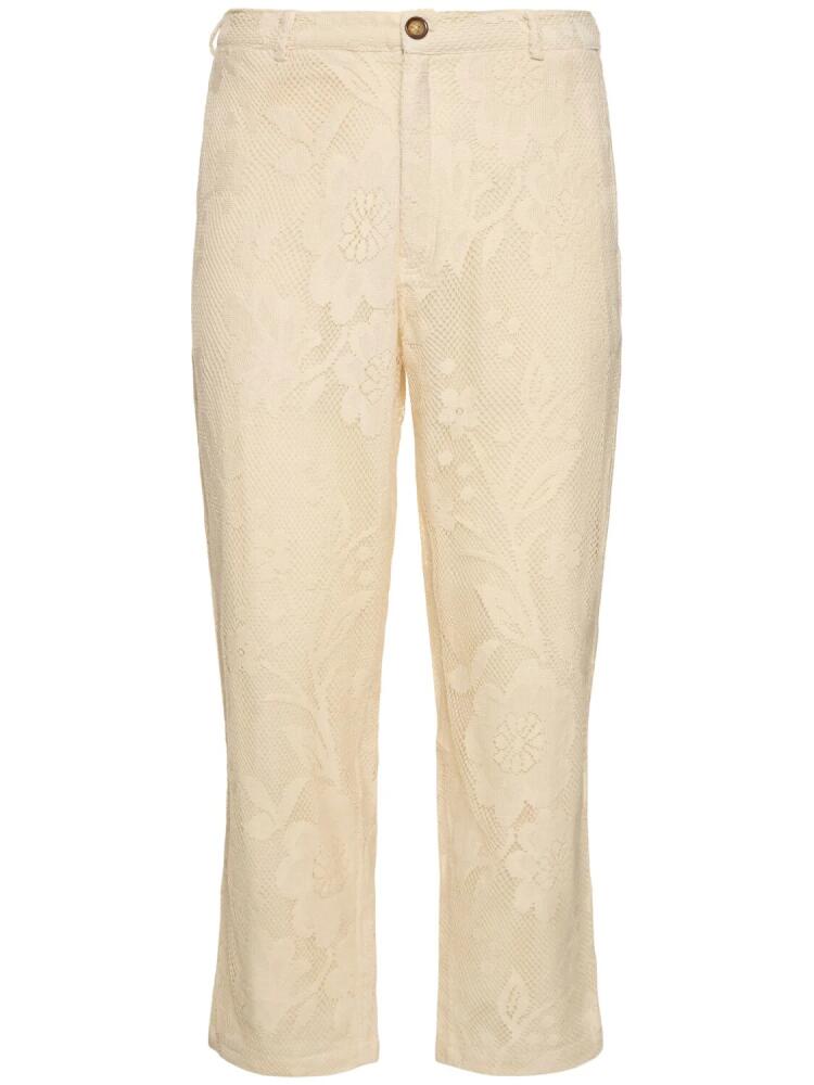 HARAGO Cotton Lace Formal Pants Cover