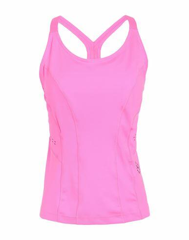 Adidas By Stella Mccartney Asmc Tpr Tank Woman Top Fuchsia Recycled polyester, Elastane Cover