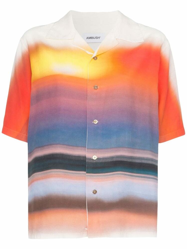 AMBUSH tie-dye short-sleeved shirt - Orange Cover