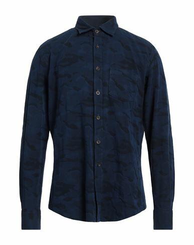 Glanshirt Man Shirt Midnight blue Size 15 ¾ Cotton Cover