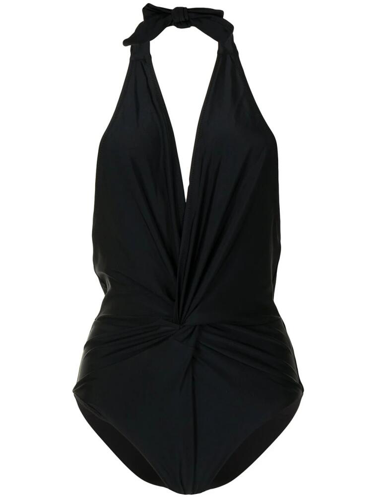 Duskii twist halterneck swimsuit - Black Cover