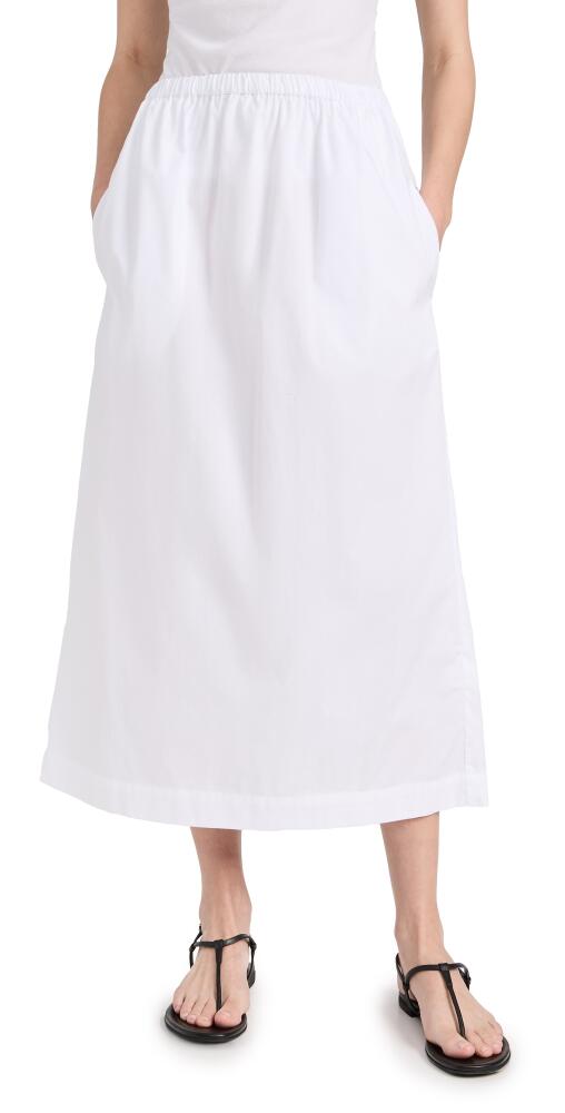 Enza Costa Poplin Resort Skirt White Cover