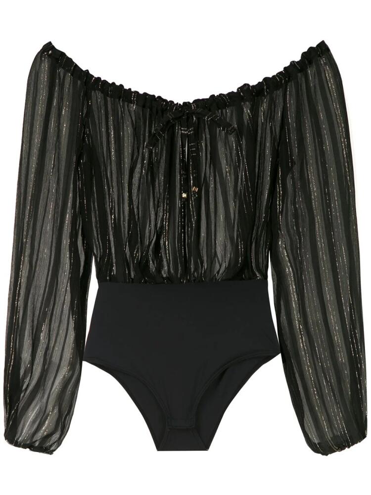 Amir Slama metallic bodysuit - Black Cover