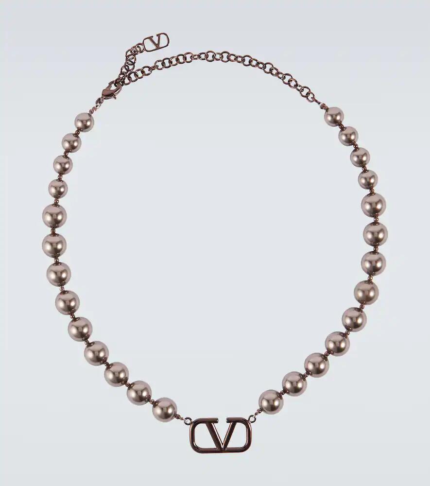 Valentino Garavani VLogo Signature choker with Swarovski pearls Cover