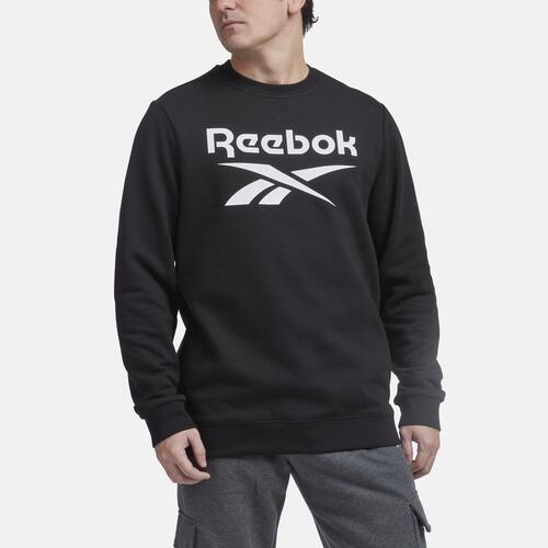 Reebok Identity Big Logo Fleece Crew - Mens Black Cover