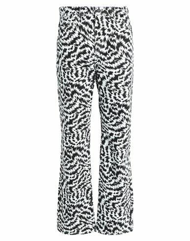 Karl Lagerfeld Bw Aop Denim Pants Woman Jeans White Cotton Cover