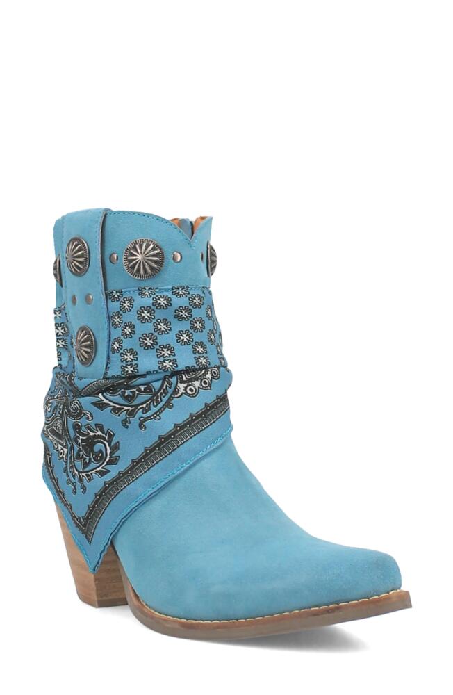 Dingo Bandida Side Zip Western Boot in Blue Cover