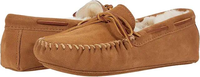 Minnetonka Sheepskin Softsole Moc (Golden Tan) Men's Shoes Cover