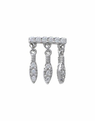 Kurshuni Rain Woman Single Earring Silver 925/1000 Silver, Cubic zirconia Cover