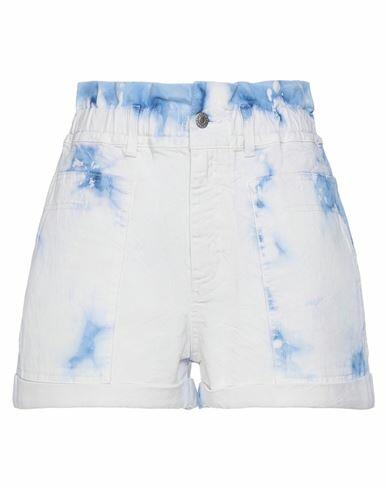 Stella Mccartney Woman Denim shorts White Cotton, Elastane Cover