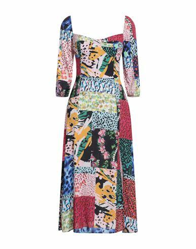 Desigual Woman Midi dress Green Viscose Cover