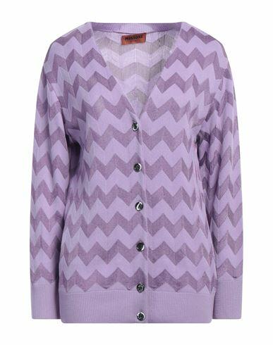 Missoni Woman Cardigan Lilac Wool, Viscose, Polyamide Cover