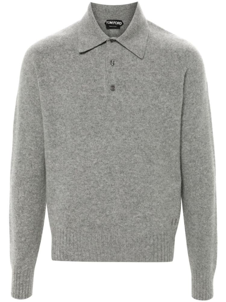 TOM FORD cashmere polo jumper - Grey Cover