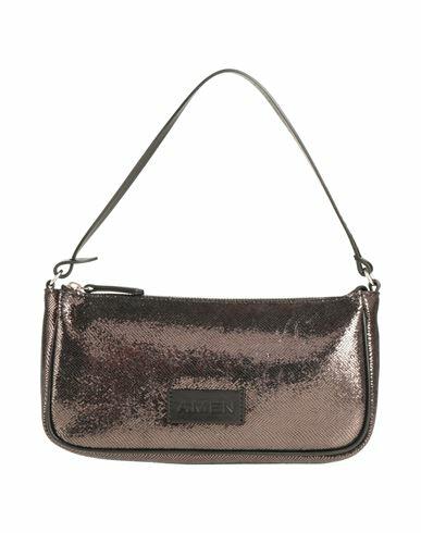 Amen Woman Handbag Steel grey Soft Leather Cover