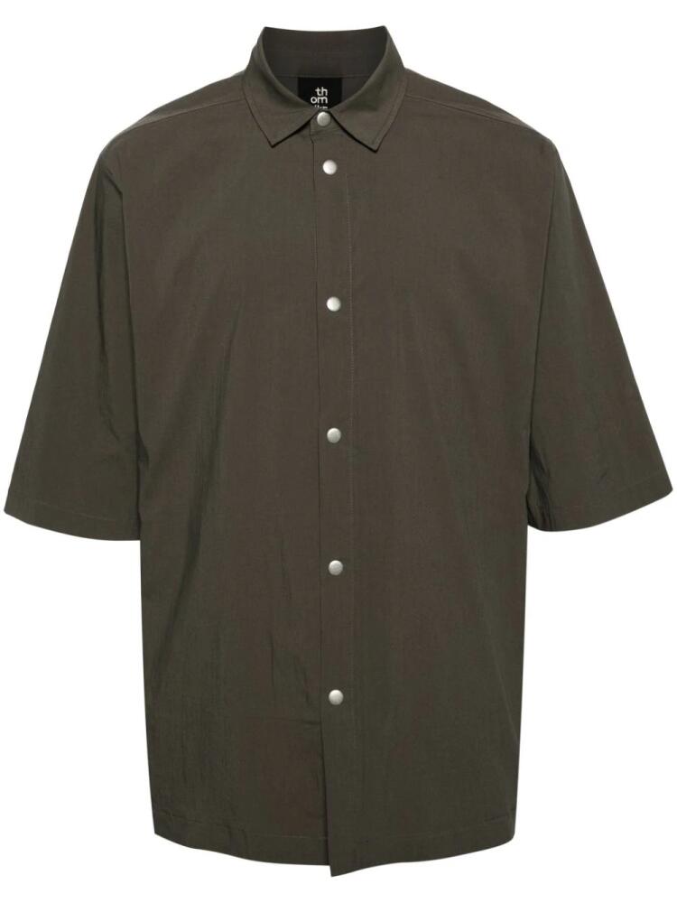 Thom Krom short-sleeve poplin shirt - Green Cover