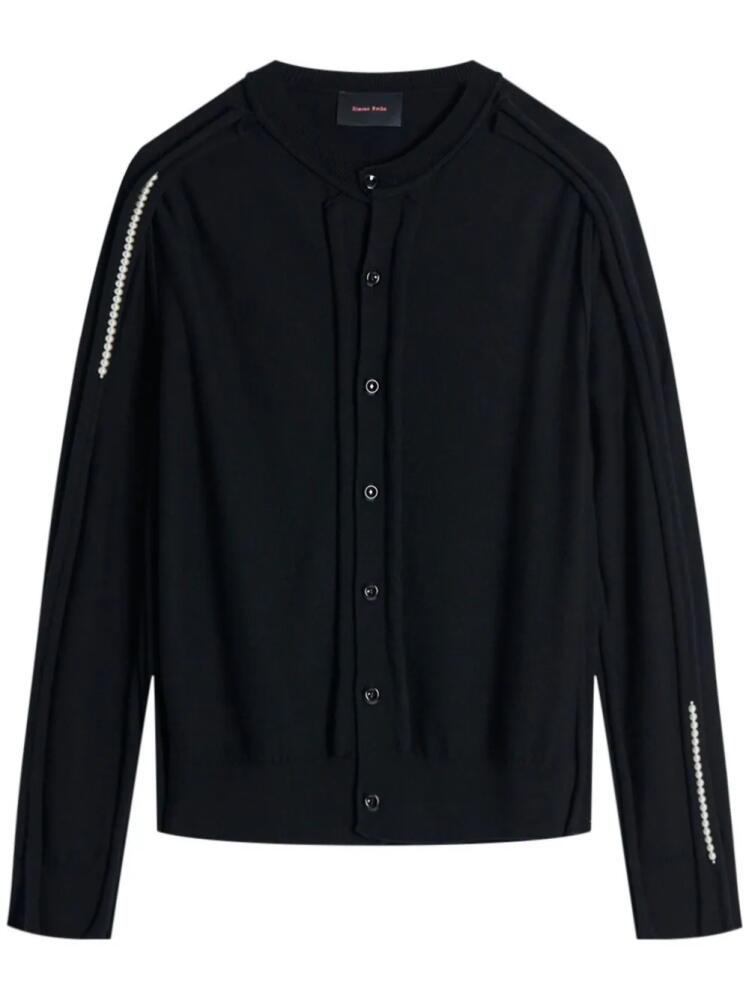 Simone Rocha beaded button-down cardigan - Black Cover