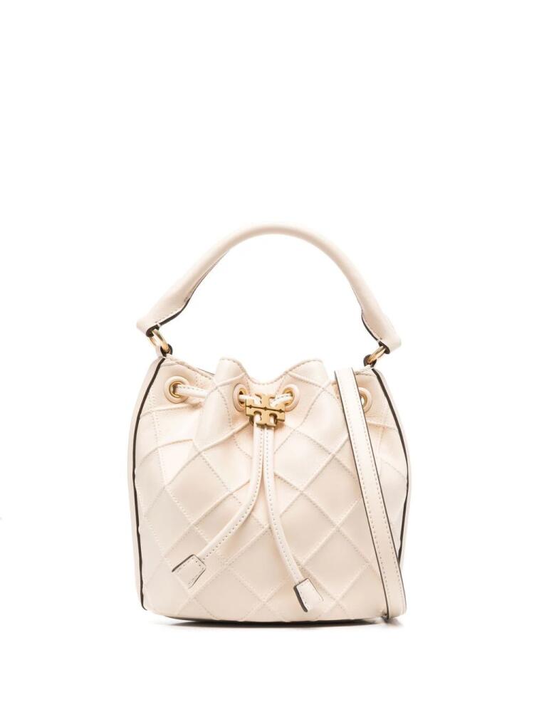 Tory Burch FLEMING SOFT BUCKET BAG - Neutrals Cover