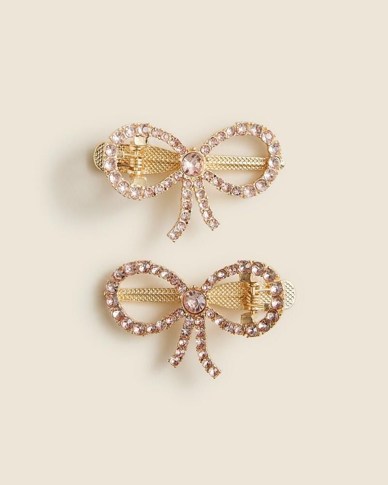 J.Crew Girls' crystal bow hair clips two-pack Cover