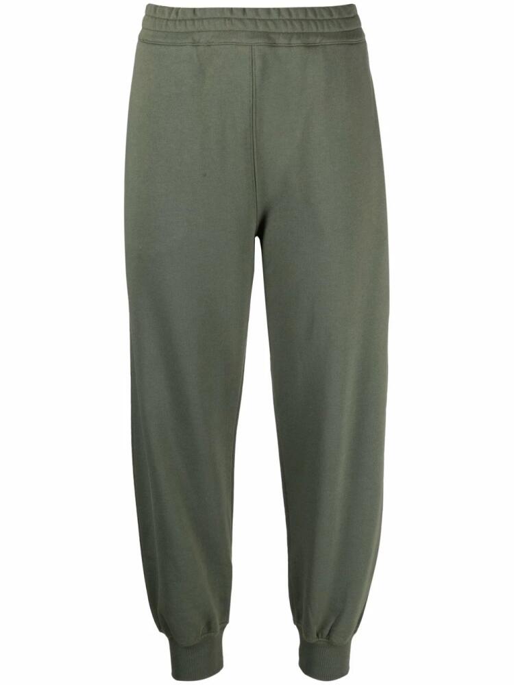 Alexander McQueen tapered cotton track pants - Green Cover