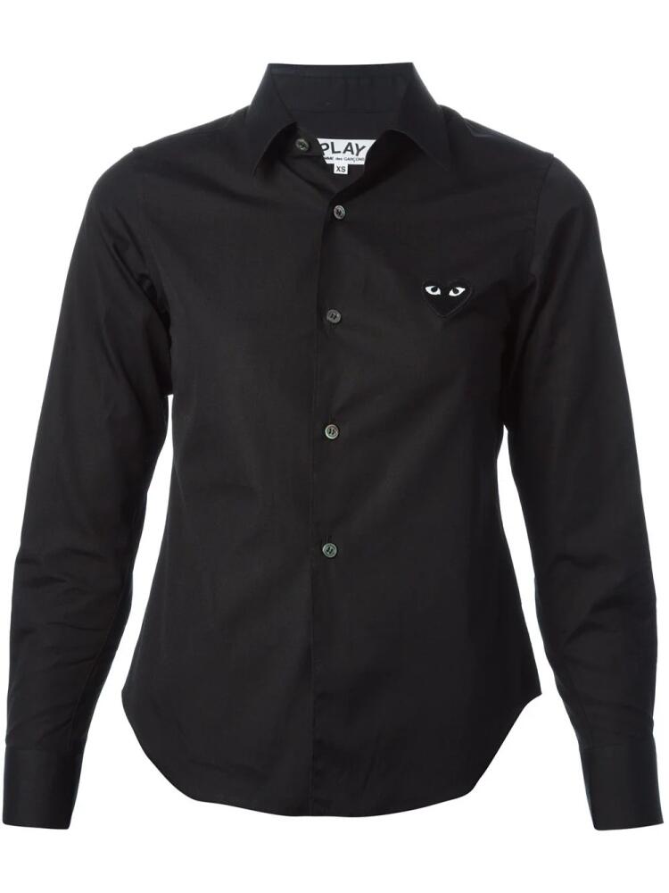 Comme Des Garçons Play embroidered heart shirt - Black Cover