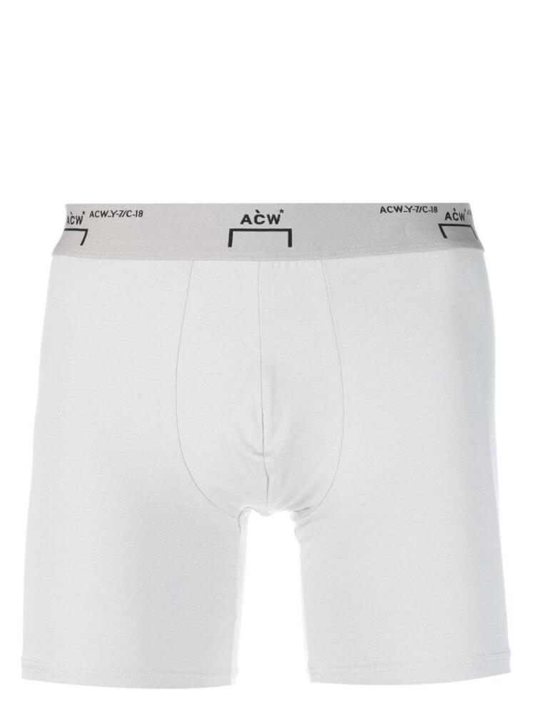 A-COLD-WALL* Bracket logo boxer shorts - Grey Cover