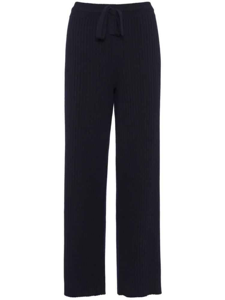 ERES Rieur ribbed-knit trousers - Blue Cover