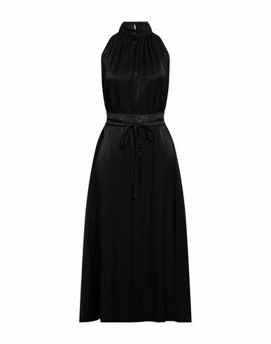 Peserico Woman Maxi dress Black Viscose, Polyester Cover