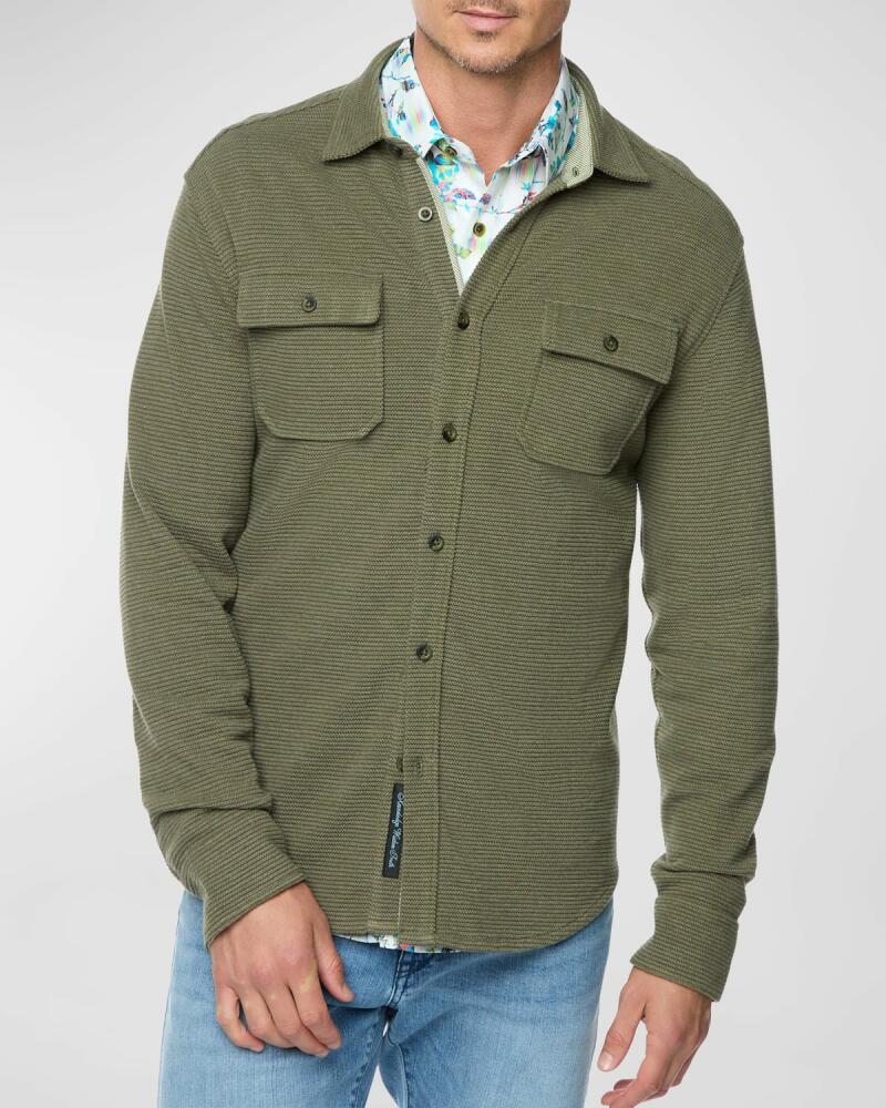 Robert Graham Men's Brunner 2 Knit Overshirt Cover