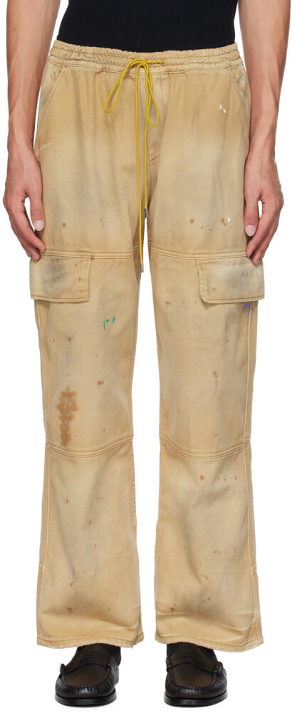 Rhude Beige Plateau Cargo Pants Cover