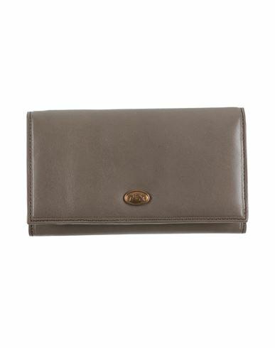 The Bridge Woman Wallet Grey Leather Cover