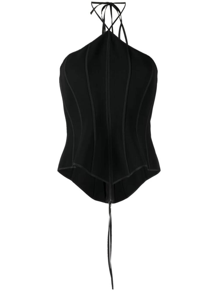 Maticevski Intuit Bustier corset-style top - Black Cover