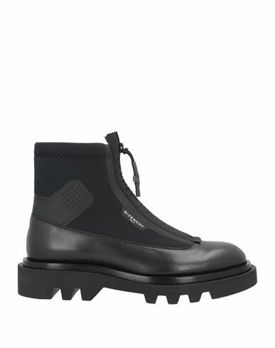 Givenchy Man Ankle boots Black Calfskin, Textile fibers Cover