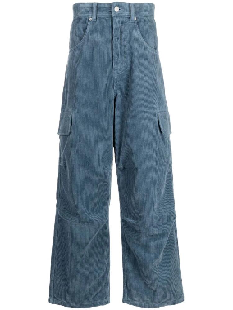 FIVE CM corduroy cargo trousers - Blue Cover