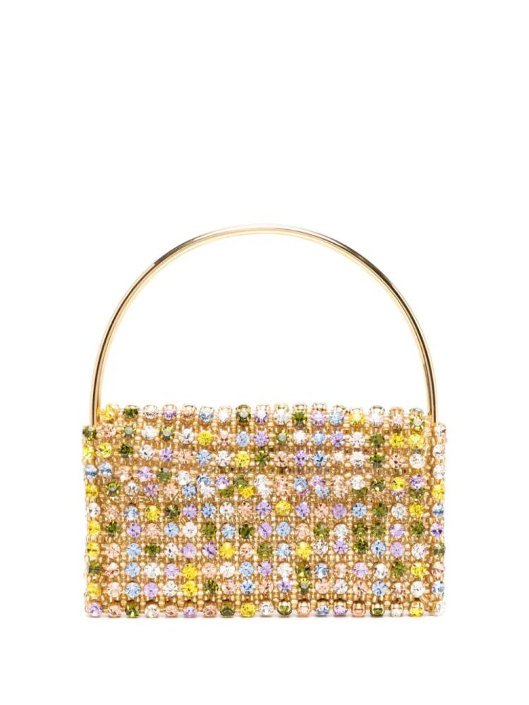 Vanina Les Nuances crystal-embellished mini bag - Gold Cover